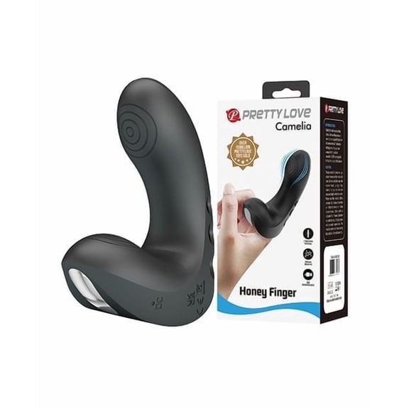 Pretty Love Camelia Finger Vibrator, Black