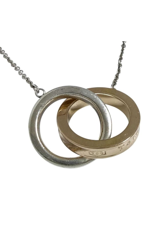 Pre-Owned Tiffany & Co. Interlocking Circle Pendant Necklace, 18K 925
