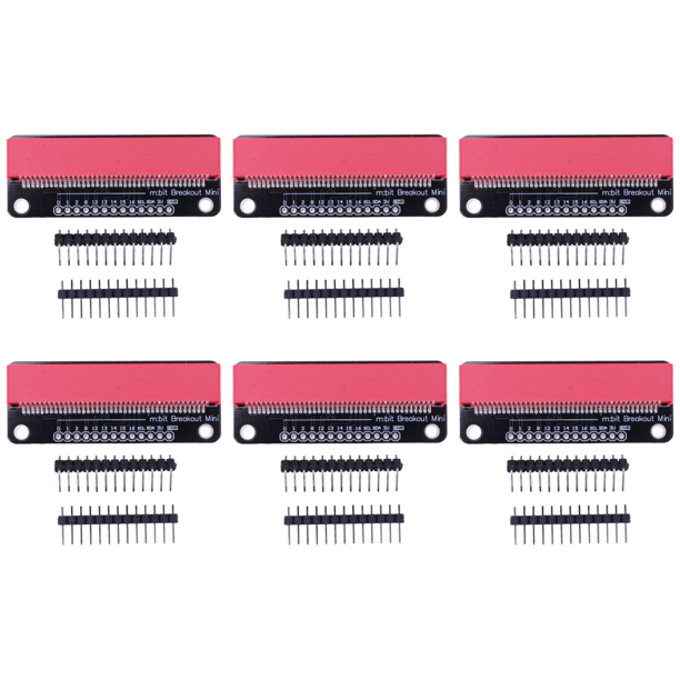 Placas Desarrollo BBC Microbit Expansión Adaptadoras () Rojo