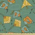 thumbnail image 1 of Kites Upholstery Fabric by the Yard, Wind Kites with Geometric Lines and Bird Motifs Seasonal Hobby Theme Illustration, Decorative Fabric for DIY and Home Accents, 5 Yards, Multicolor by Ambesonne, 1 of 4