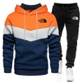 thumbnail image 3 of Sudadera con capucha y pantalones estampados de primavera y otoño para hombre, traje deportivo de dos piezas para exteriores, ocio callejero, moda y fitness, 3 of 5