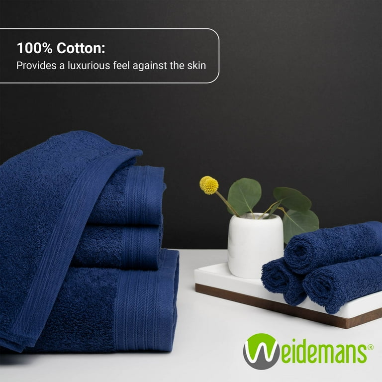 Premium 100 Cotton Towel Set of 4 Hand Towels 18 x 30 4 Ultra Soft and Highly Absorbent Hand Towels for Bathroom Gym Hotel Spa Machine