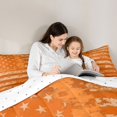 thumbnail image 5 of Manfei Patriotic Camouflage Us Flag 7-Piece Twin Bedding,Vintage Stripes Art Bedding Comforter Set,Orange,Reversible, 5 of 7