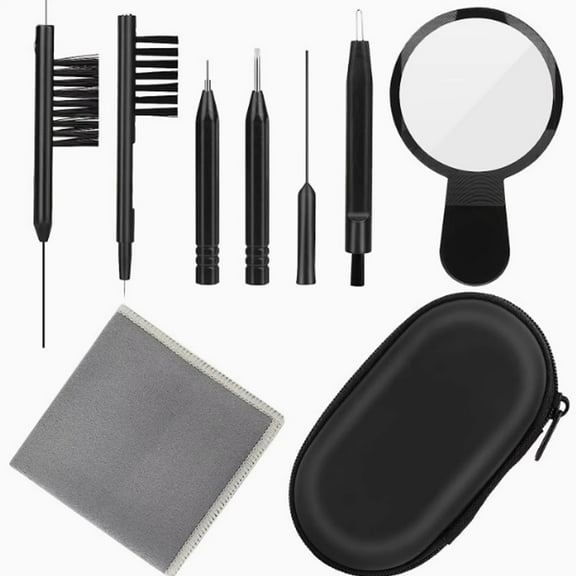 ACDANC Hearing Aid Cleaning Kit,Hearing Amplifier Cleaners,Cleaning Tool Set for Hearing Aid Maintenance