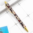 thumbnail image 2 of 1.0mm Ballpoint Pen Fluent Write Leopard Print Metal Student Exam Stationery Pen for Office, 2 of 7