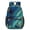 Blue and Gold Marble Pattern, variant on Blue and Gold Marble Pattern 17" Waterproof Oxford School Backpacks for Teens, S-Shape Padded Straps, for School, Travel, Hiking, Camping