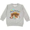 thumbnail image 2 of Inktastic Merry Christmas Cute Nativity Scene Toddler Sweatshirt, 2 of 4