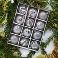 thumbnail image 5 of D-GROEE Christmas Balls Ornaments, 12Pcs Christmas Tree Decorations, Shatterproof Christmas Hanging Balls Set with Hooks for X-mas Party Wedding Holiday, 5 of 6