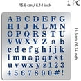 thumbnail image 2 of 1pc Matte Metal Letters Stencils A to Z Alphabet Number Symbol Stencil Template for Painting Wood Burning, 2 of 9