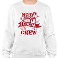 thumbnail image 2 of Hot Cocoa Crew Sweatshirt Unisex 4X-Large White, 2 of 5
