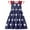 A03575-Flag, variant on Casual Costume Independence Day Dress for Girls American Flag Striped Patriotic Dresses Short Sleeve Patriotic Clothes Independence Day Outfits