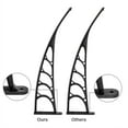 thumbnail image 6 of Gundir Door Window Awnings Canopy, Polycarbonate Sun Rain Shield for Patios Outdoor Front Door 1 Pack 80" x 38", Clear Panel Black Bracket, 6 of 8