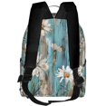 thumbnail image 4 of Lightweight Backpack With Adjustable Shoulder Strap Empty Bag Upright 12×14.5in For Weekend Holiday Travel Hiking Turquoise Wood Farmhouse Sunflowers (11), 4 of 5