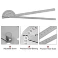 thumbnail image 4 of Unique Bargains Stainless Steel Angle Protractor 0 to 180 Degrees Round Head Finder Measuring Ruler General Tool w 30cm Two Arm, 4 of 5