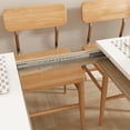 OXYLIFE Large Rectangular Expandable Dining Table, Modern Kitchen ...