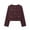 Wine, variant on Ynynloco Cropped Tweed Blazer Jackets for Women Elegant Slim Collarless Business Casual Outfits Spring Fall Outfits