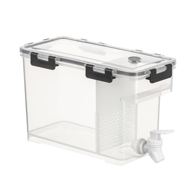 GROWTH TANK Bouilloire Froide avec Robinet Seau à Boissons Transparent Distributeur d'Eau 3,5l