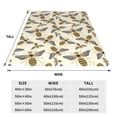 thumbnail image 3 of Honeii Flying Bees1 Print Fleece Blanket - Throw Blanket for Bed, Sofa, Couch, Camping, and Travel , Microplush Ultra Soft Warm Blanket-80"x60", 3 of 7