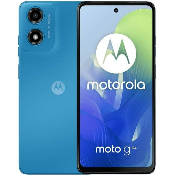 Open Box Motorola Moto G04 128GB + 4GB RAM (Dual Sim) Factory GSM Unlocked | 6.56" 90Hz LCD Display | International Model XT2421-2