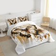 thumbnail image 3 of Manfei Flying Butterfly Bedding Comforter Set 2pcs for Female Men,Vintage Aesthetic Twin Comforter Sets Microfiber,Chic Floral Flowers Breathable Bedding Set,Breathable Home Decor,Reversible, 3 of 8
