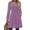 Purple, variant on Fantaslook Square Neck Long Sleeve Dresses for Women Casual Trendy Sweater Dress with Pockets