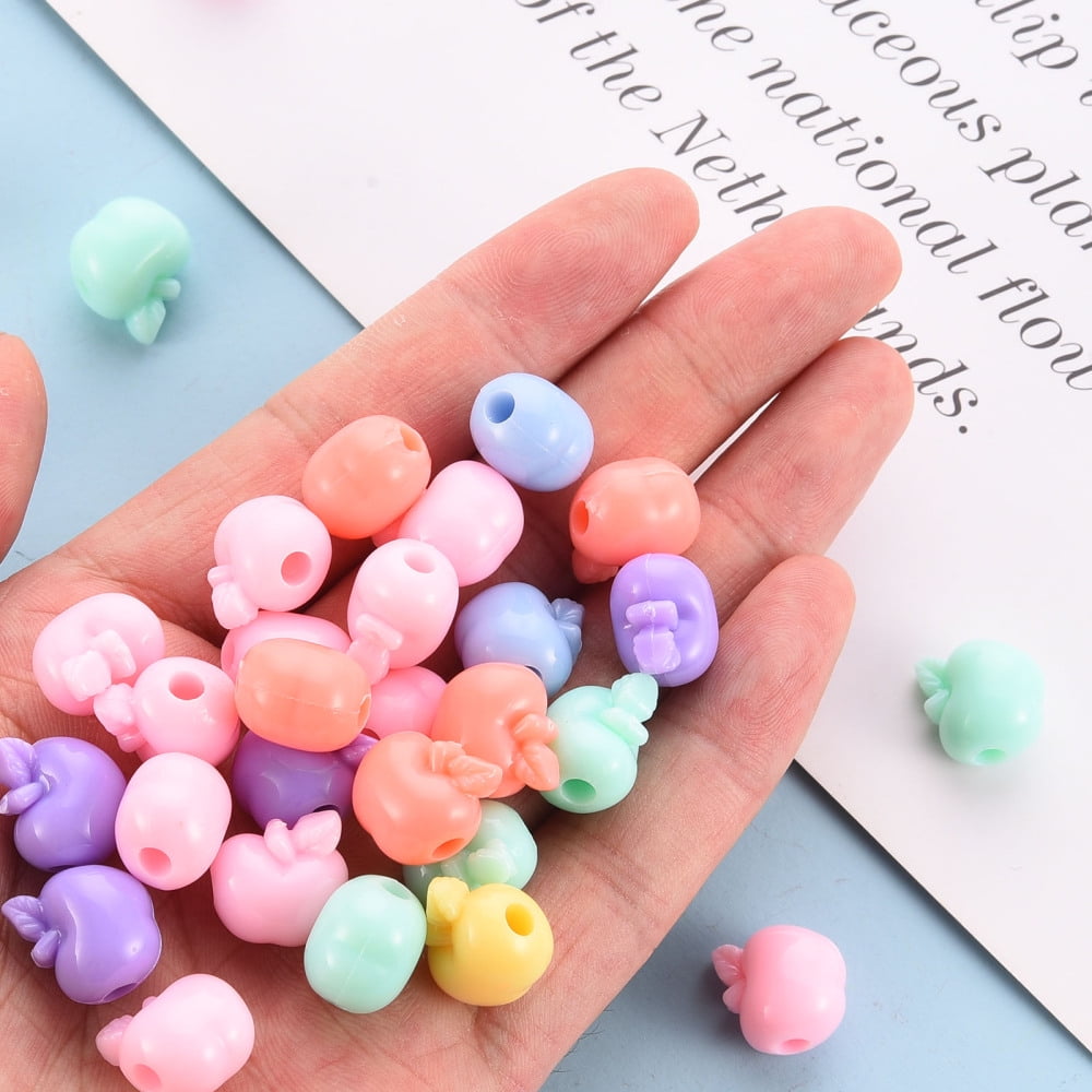 500 g Opaque Acrylic Beads Mixed color 14x13.5x10.5mm Hole: 3mm 495pcs/500g