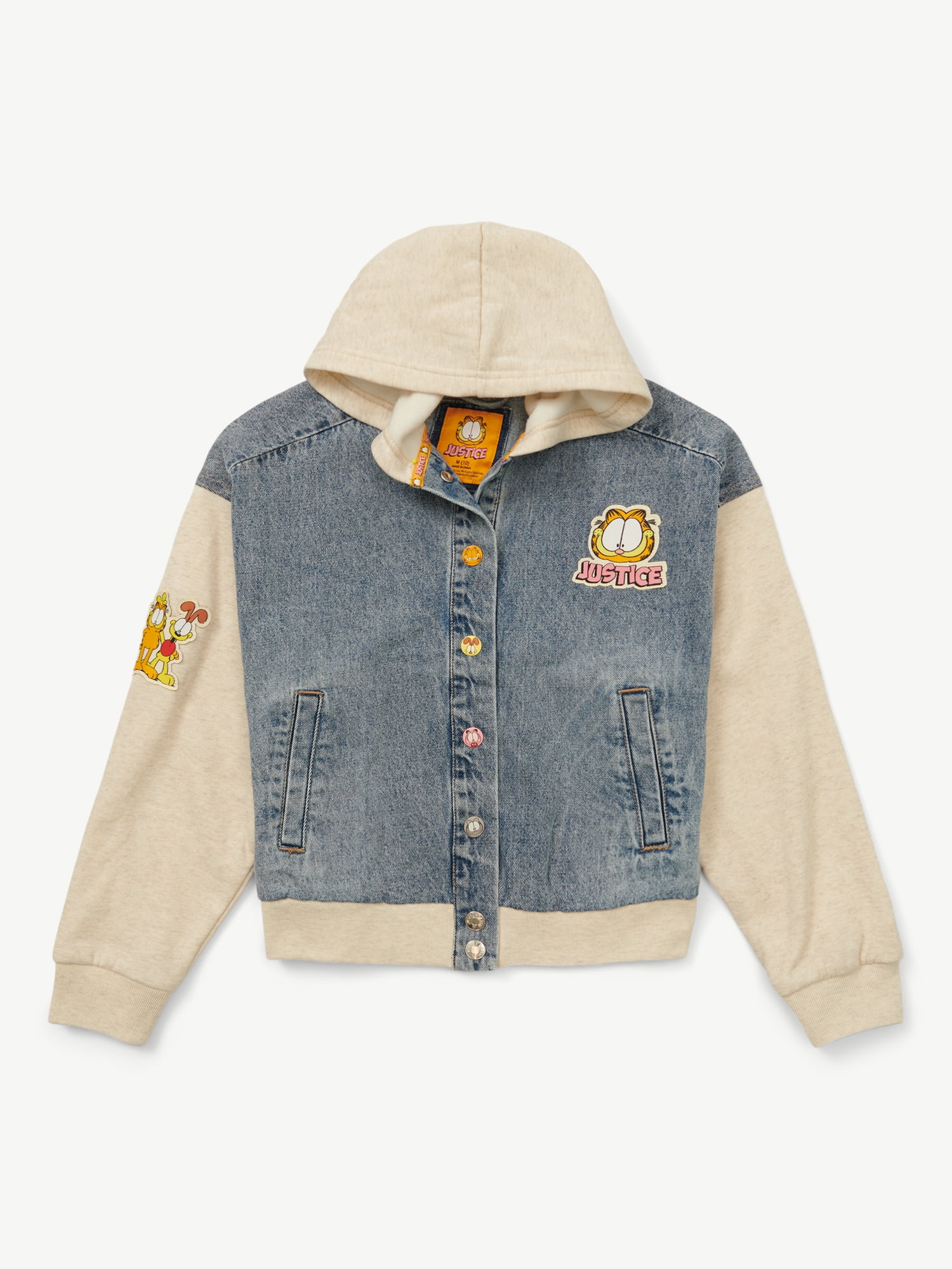 Justice x Garfield Girls Collab Bomber Jacket, Sizes XS - XLP