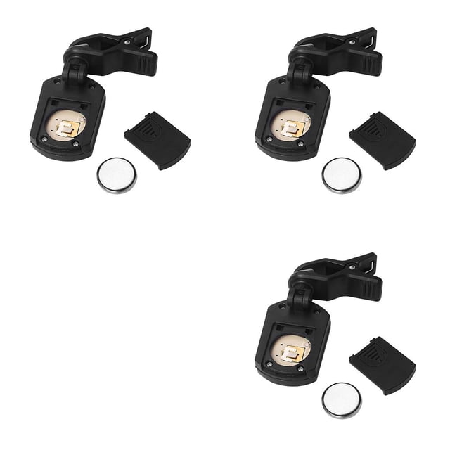 Eigraketly Sintonizador de ET-33, unidad de afinación alimentada por batería, modo de afinación cromática retroiluminada para ukelele de guitarra Type1 Eigraketly CBP141001