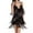 71-black wedding guest dresses for women, variant on UPPADA Womens Sequin Tassel Fringe Party Dress Flapper Mini Dress Sleeveless V Neck Spaghetti Strap Dress Evening Party Dance Dress Party Prom Gown Cocktail Dress Women's Clothes Clearance Sale