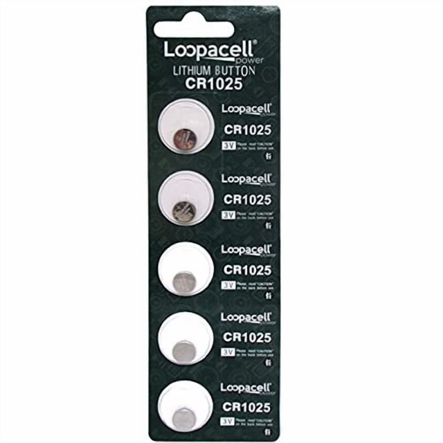 LOOPACELL 5 CR1025 Lithium Battery 3V Button Cell for Digital Scales Calculators