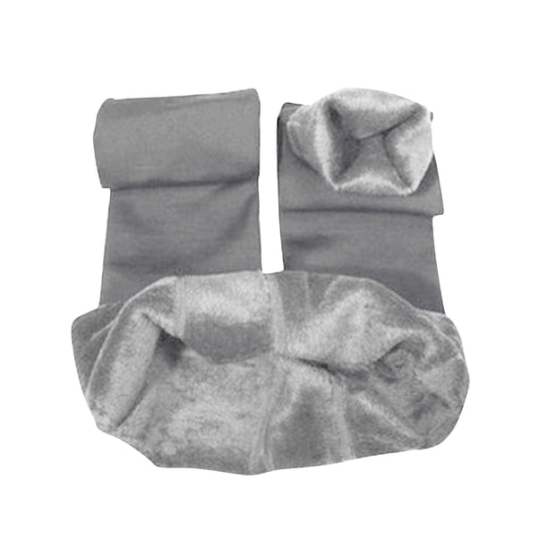 Gibobby Leggings Translúcido Mujer Pantalones All-In-One Winter Step On Pantalones Mujeres Warm Foot Plus Borparar Fleece Leggings Pantalones(Gris, Talla única)