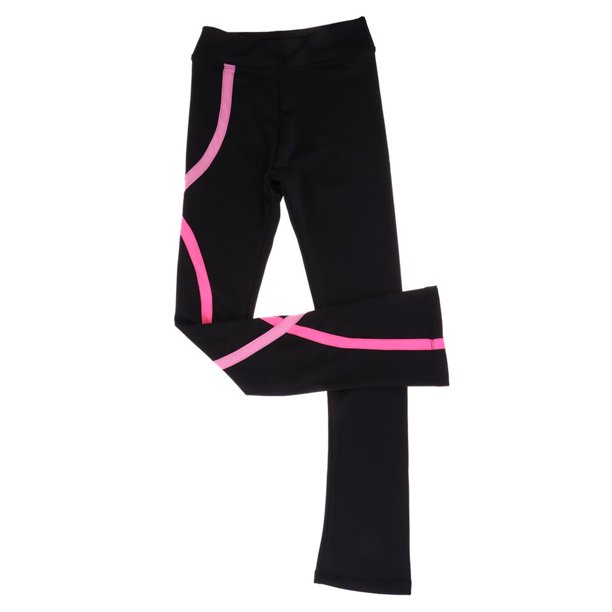 Pantalones cálidos de lana polar en para patinaje artístico sobre para niños, niñas, mujeres, patinadora, ropa deportiva, ropa deportiva Rojo 150 Baoblaze Conjunto de pantalones de patinaje