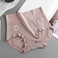 thumbnail image 3 of Women's Pure Underwear 7A Crotch Class A Baby High Waisted Lightly Abdomen Large Sized Underwear Postpartum Panties Girls No Show Underwear Size 12 Nylon Granny Panties Granny Panties for Women Waist, 3 of 3