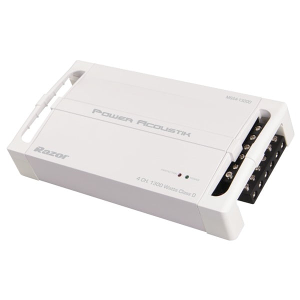 Power Acoustik® Razor Series Marinegrade 1,300 Watts Max 4channel
