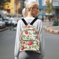 thumbnail image 7 of FORMRS Mini Backpack Purse for Women Quilted Travel Daypack Casual Shoulder Bag, Beige Apple Pattern, 7 of 7
