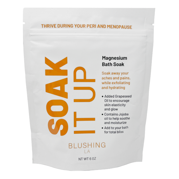 Blushing, Soak it UP Magnesium Bath Soak