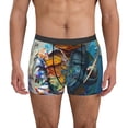 thumbnail image 1 of Fotbe Whimsical Goat Artist Calzoncillos Tipo Boxer con Bolsa de Soporte Total para Hombre, X-Temp Fresco, Transpirable y de Secado Rápido-XX-Large, 1 of 5