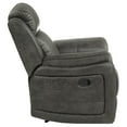 thumbnail image 3 of OakvillePark Paran Polished Microfiber Upholstered Reclining Chair, Brownish Gray, 3 of 6