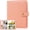 Pink, variant on Photo Album 4x6 152 Pockets PU Leather Cover Large Capacity Picture Book for Family Wedding Anniversary Memories (Grey)