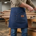 thumbnail image 5 of Unique Bargains Water-resistant Kitchen Apron with Pockets for Home and Kitchen Blue, 5 of 6