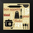 thumbnail image 2 of Gibbons, Lauren 20x20 Black Modern Framed Museum Art Print Titled - Kitchen Things Image, 2 of 5