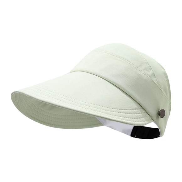 Hearth & Gear Wide Brim Visor For Women Empty Top Wide Brim Adjustable Sun Visors For Women Summer Sun Beach Hats Freezer Wear Painter Riding Vest Burka Hood Neck Guard Youth Ski Racing Face Tape