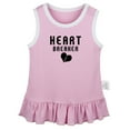 thumbnail image 1 of Heartbreaker Funny Dresses For Baby, Newborn Babies Skirts, Infant Princess Dress, 0-24M Kids Graphic Clothes (Pink Sleeveless Dresses, 12-18 Months), 1 of 4