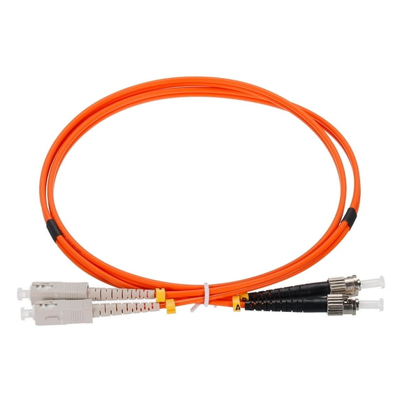 Uxcell 1 Meter 3.2Ft Fiber Patch Cable Multimode Duplex SC-ST OM1 LSZH Fiber Optic Jumper Orange For Optical Fiber 1Pcs