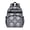Geometric Flower Blue, variant on Geometric Triangle Beige Pattern Backpack for School, Cute School Bag with Adjustable Shoulder Straps and Padded Back, 15.25"x11.5"x5.25"