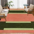 thumbnail image 3 of Area Rug 8x11, Handmade Carpet, Green and Pink Color, Wool Rug, Living room, Bedroom, Tufted Rugs, 3 of 10
