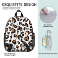thumbnail image 5 of Leopard Print Backpack Backpack for School,Cute School Bag,Schoolbag with Adjustable Shoulder Straps & Padded Back,13.8"x11.4"x6", 5 of 6
