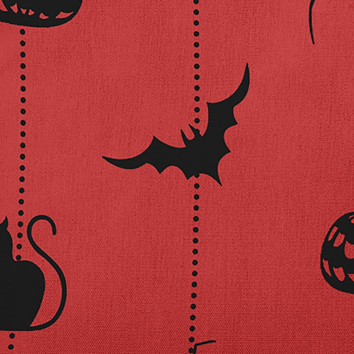 20" x 20" Simply Daisy Halloween Web Polyester Indoor/Outdoor Pillow, Berry Red Qty 1