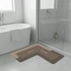 thumbnail image 5 of Alfombra Esquinera En Forma De L, Absorbente, Antideslizante, Lavable, Para Sala De Estar, Cocina Y Baño, Color Marrón, 5 of 9