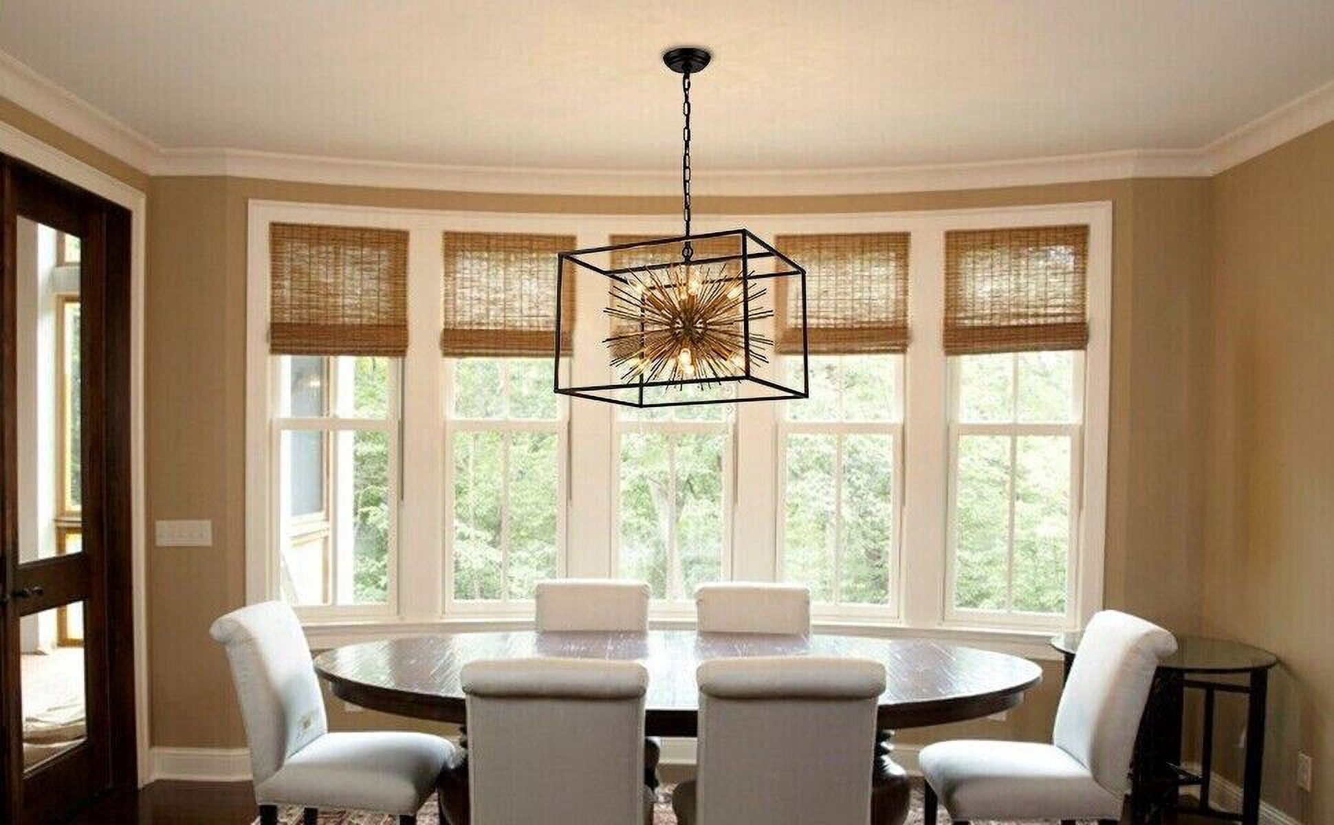Industrial Chandelier 8-Light Cube Pendant Light Kitchen Island Light Fixture